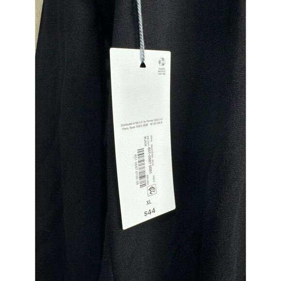 Liz Claiborne Black Open Front Cardigan XL Lightweight Rayon Blend - Picture 7 of 10